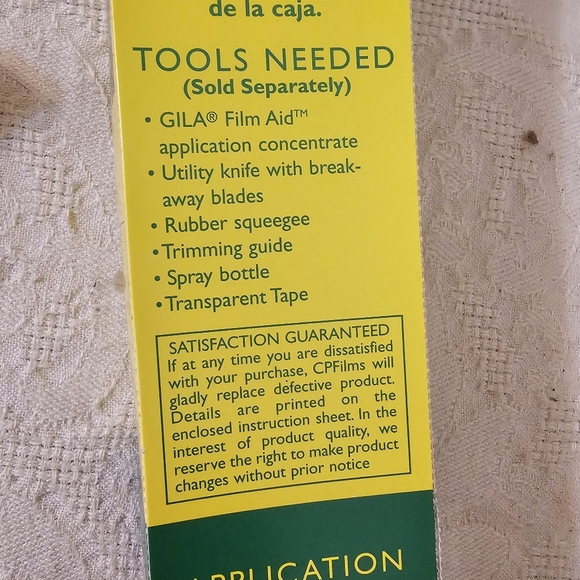 Set of 2 NIB Gila Heat Control Insulating Window Film UV Protection 3'x6.5' - Picture 7 of 7